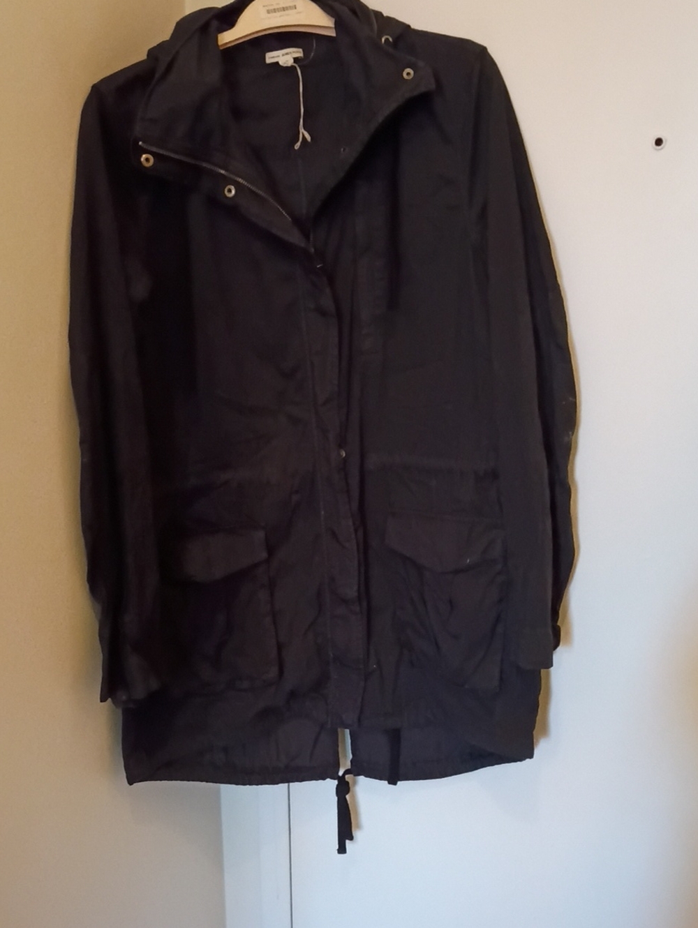 James Perse Black Trench